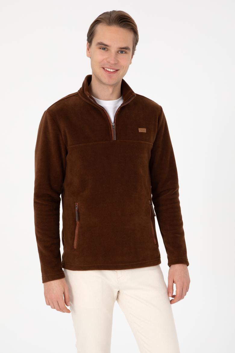 Erkek Kahverengi Sweatshirt