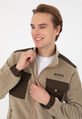 Erkek Açık Haki Örme Hırka - 50309979054