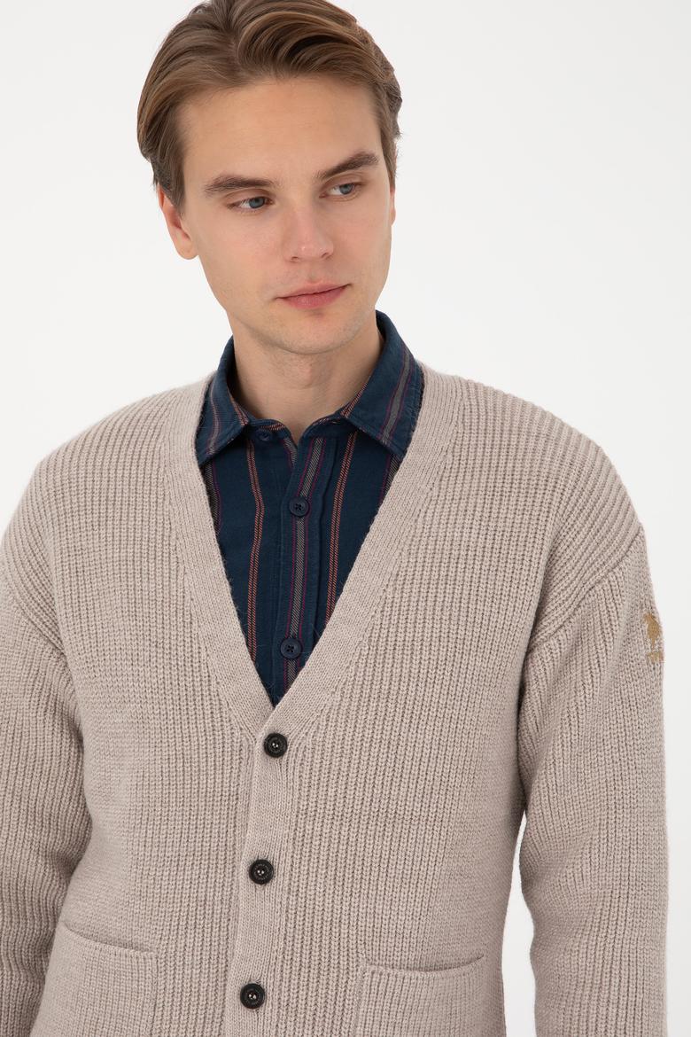 Erkek Taş Triko Hırka - 50314960014