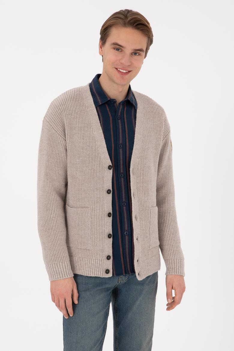 Erkek Taş Triko Hırka - 50314960014