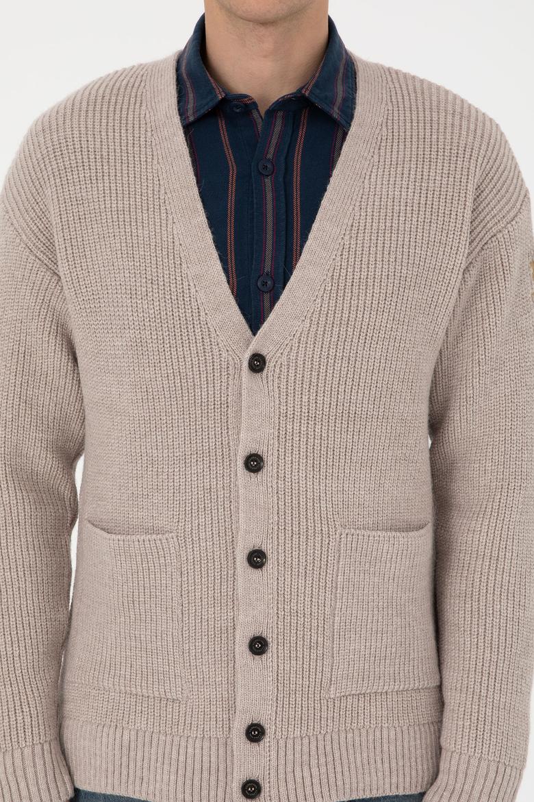 Erkek Taş Triko Hırka - 50314960014