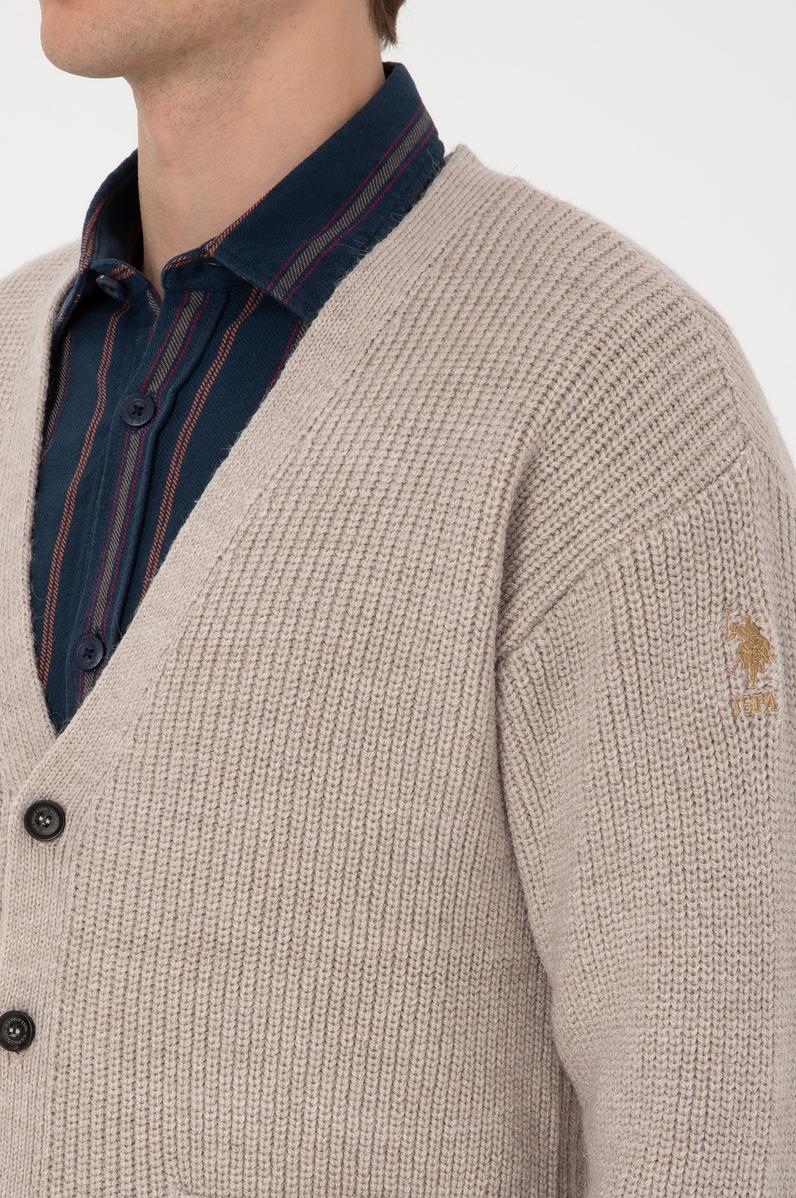 Erkek Taş Triko Hırka