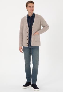 Erkek Taş Triko Hırka - 50314960014