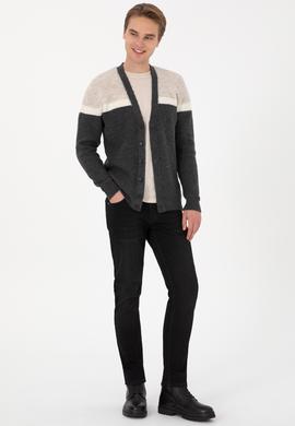 Erkek Antrasit Triko Hırka - 50315033015