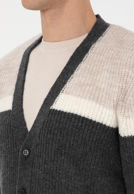 Erkek Antrasit Triko Hırka - 50315033015