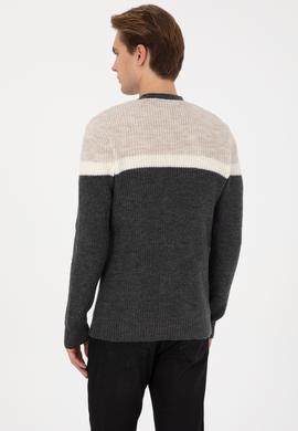 Erkek Antrasit Triko Hırka - 50315033015