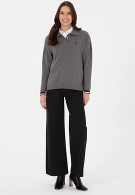 Kadın Gri Melanj Kazak - 50314707003