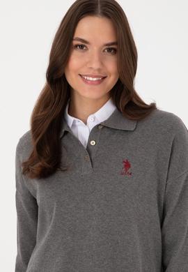 Kadın Gri Melanj Kazak - 50314707003