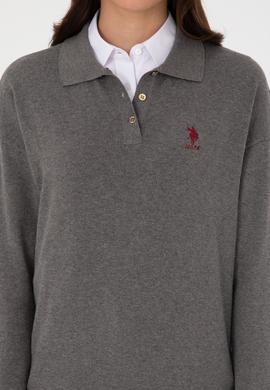 Kadın Gri Melanj Kazak - 50314707003