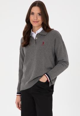 Kadın Gri Melanj Kazak - 50314707003