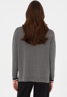 Kadın Gri Melanj Kazak - 50314707003