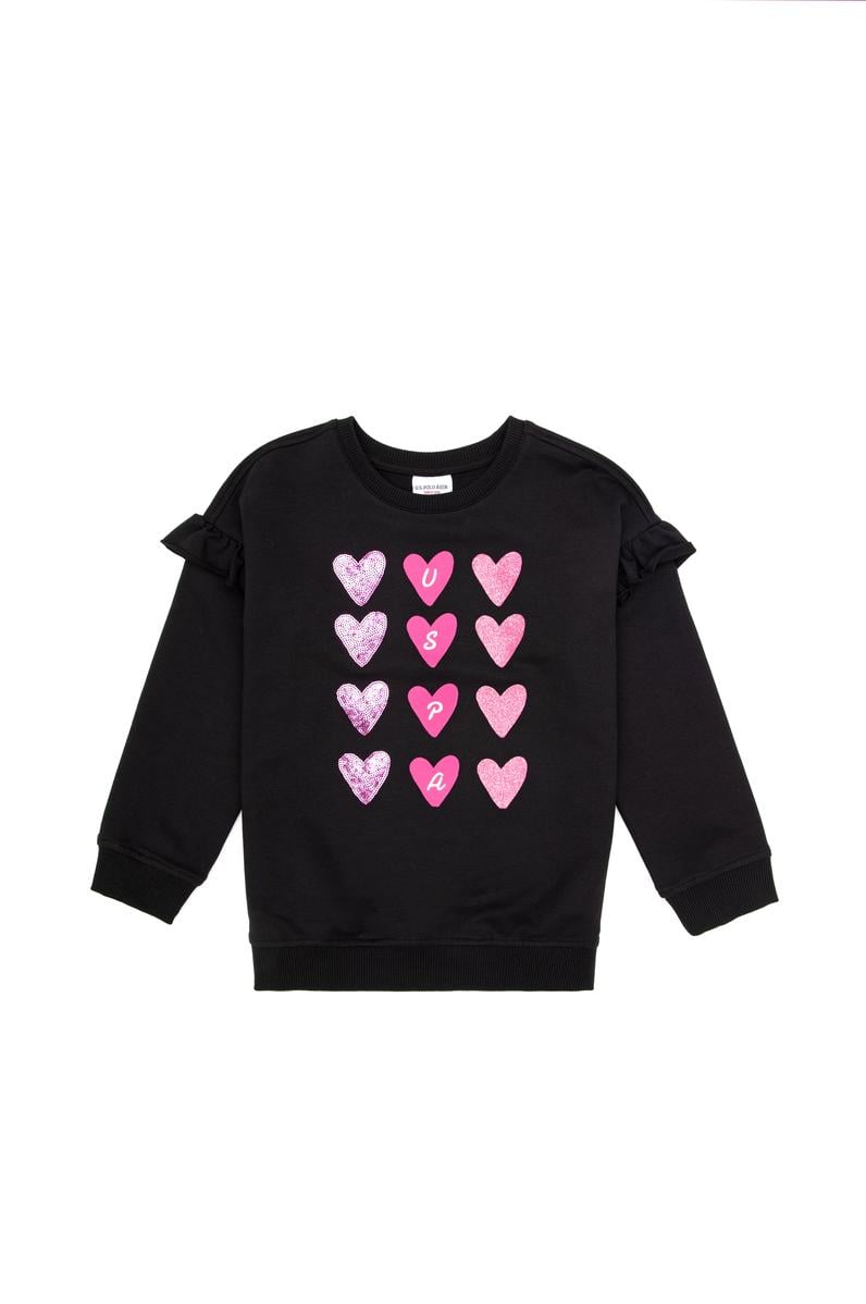 Kız Çocuk Siyah Sweatshirt