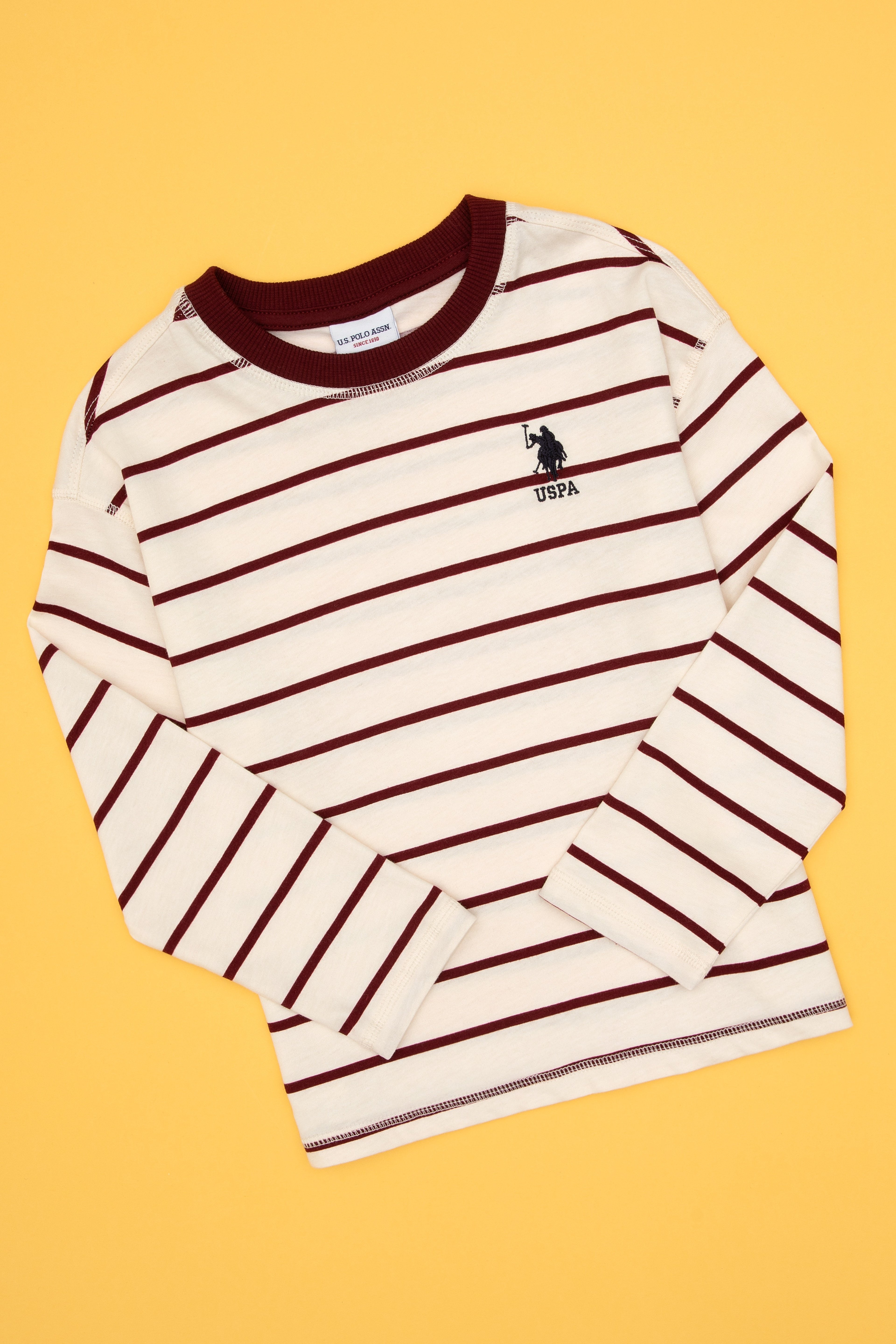 Erkek Çocuk Bordo Bisiklet Yaka Süprem Sweatshirt - Image 1