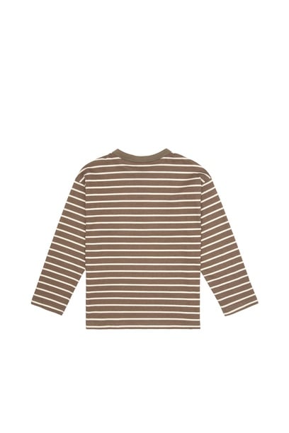 Erkek Çocuk Vizon Bisiklet Yaka Süprem Sweatshirt