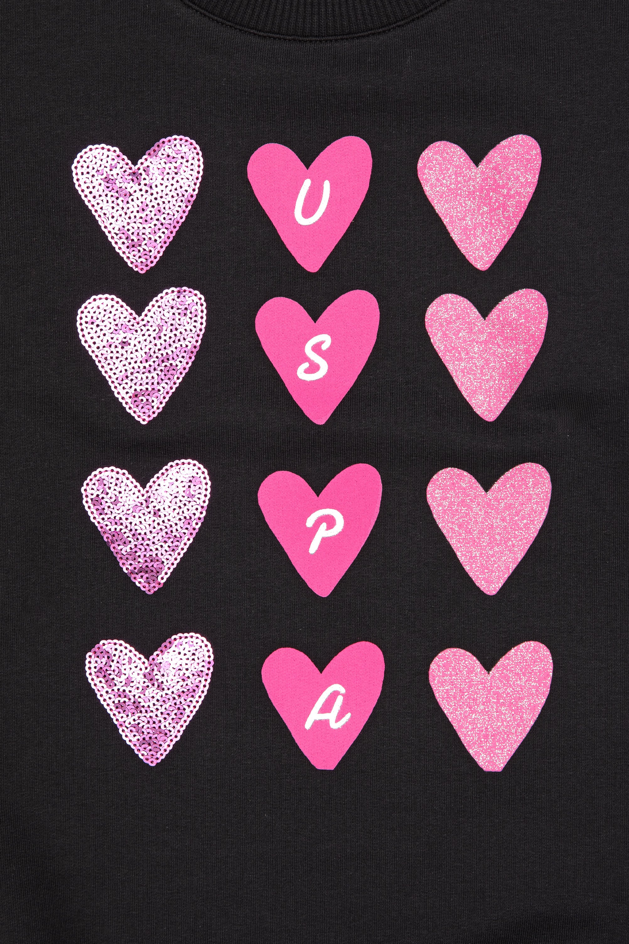 Kız Çocuk Siyah Sweatshirt - Image 3