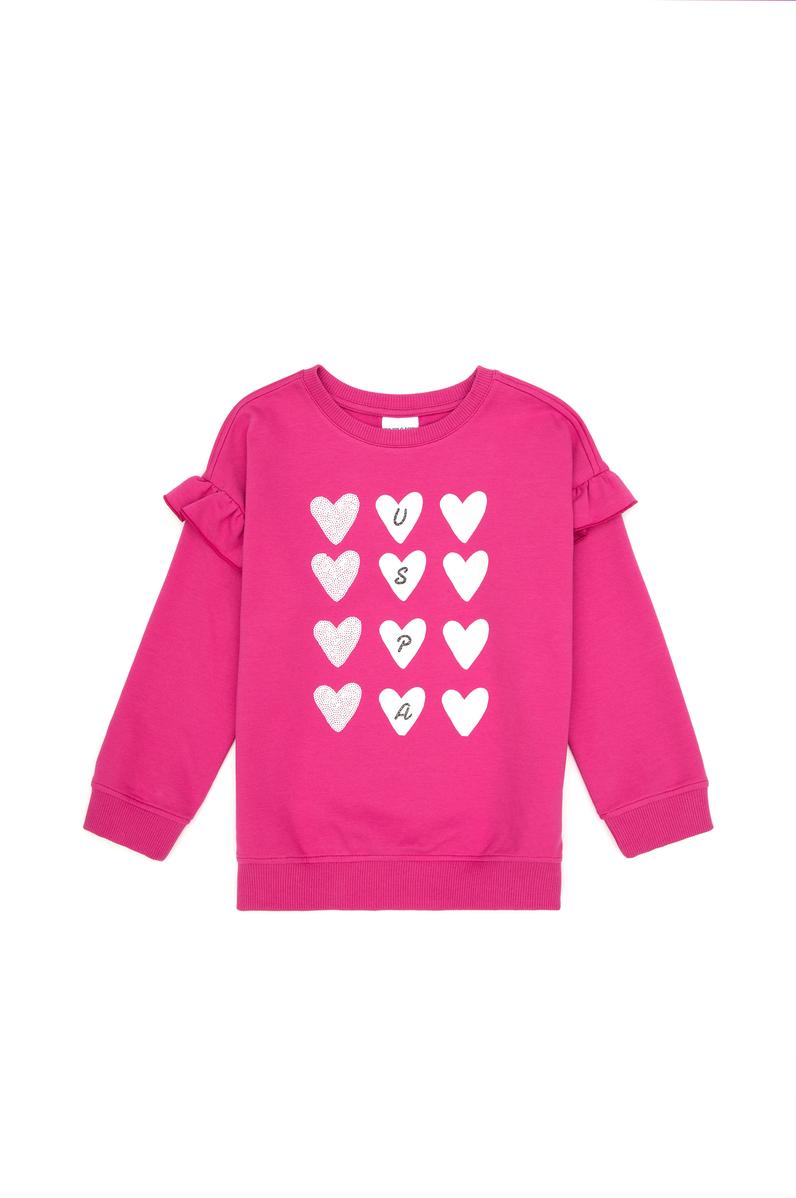 Kız Çocuk Pembe Sweatshirt