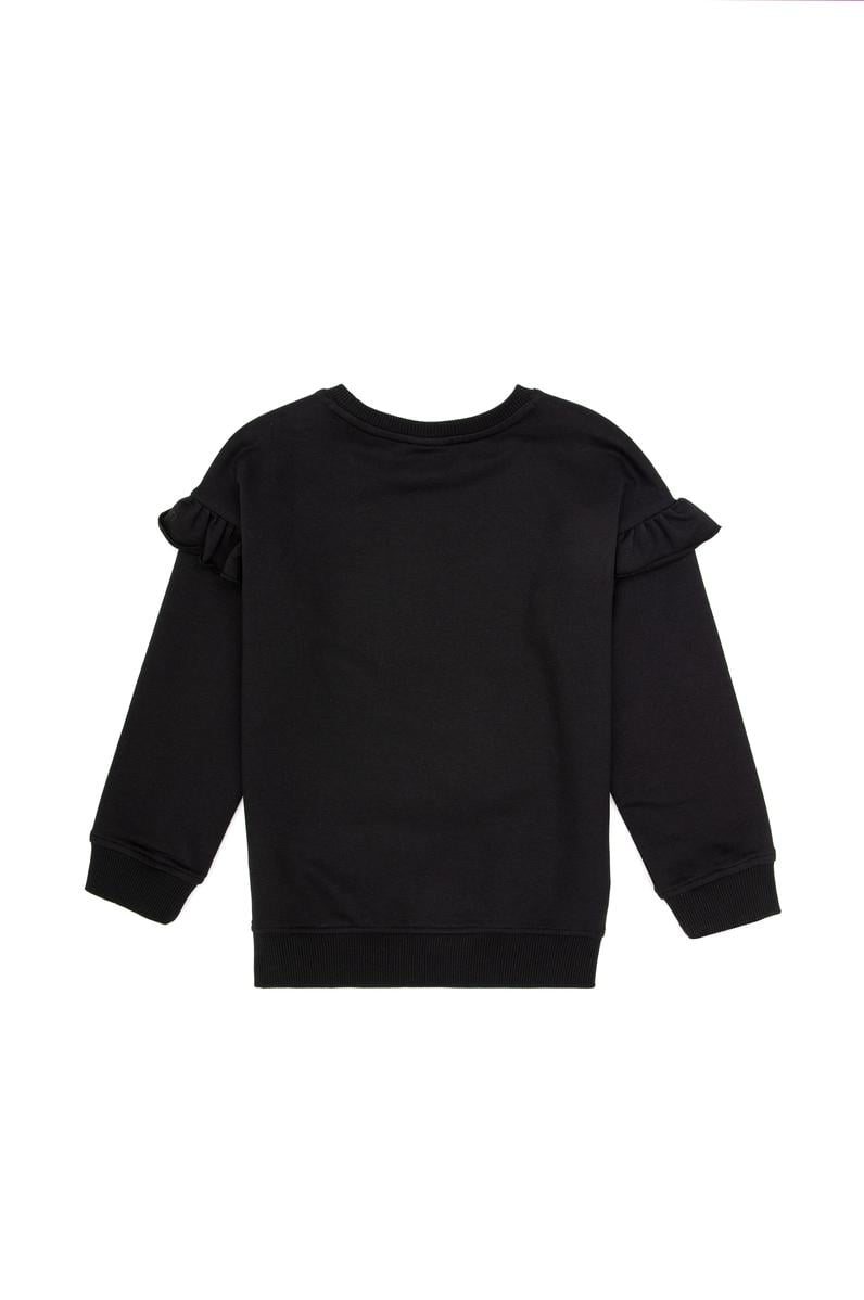 Kız Çocuk Siyah Sweatshirt