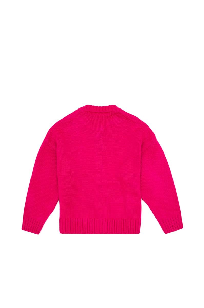 Kız Çocuk Fuşya Triko Hırka
