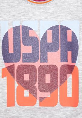 Kız Çocuk Açık Gri Melanj Sweatshirt - 50317900012