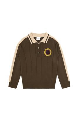 Erkek Çocuk Yeşil Polo Yaka Kazak - 50315629022