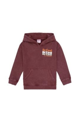 Erkek Çocuk Bordo Kapüşonlu Sweatshirt - 50315750001