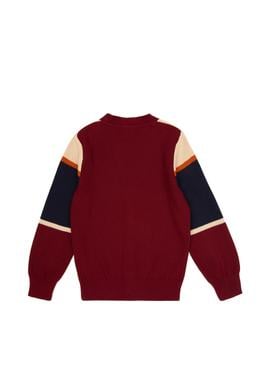 Erkek Çocuk Bordo Triko Hırka - 50317116028