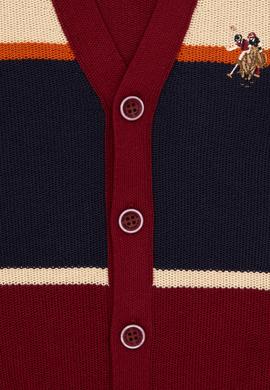 Erkek Çocuk Bordo Triko Hırka - 50317116028