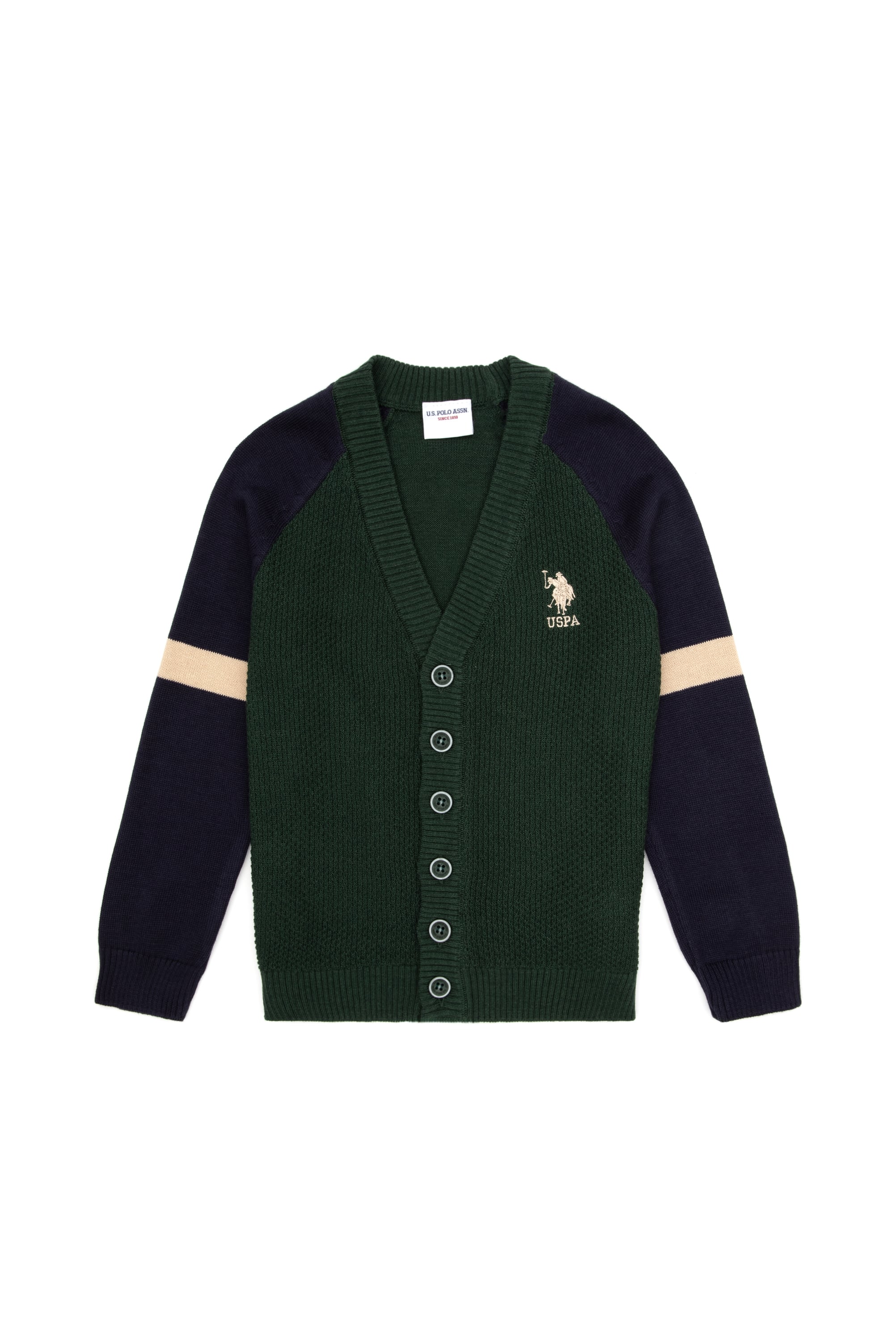 Erkek Çocuk Yeşil Triko Hırka