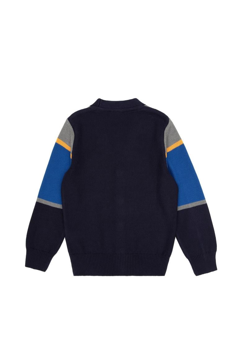 Erkek Çocuk Lacivert Triko Hırka - 50317116004