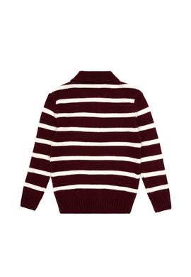 Erkek Çocuk Bordo Polo Yaka Kazak - 50315627010