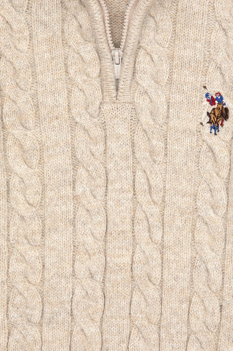 Erkek Çocuk Taş Yarım Fermuarlı Kazak