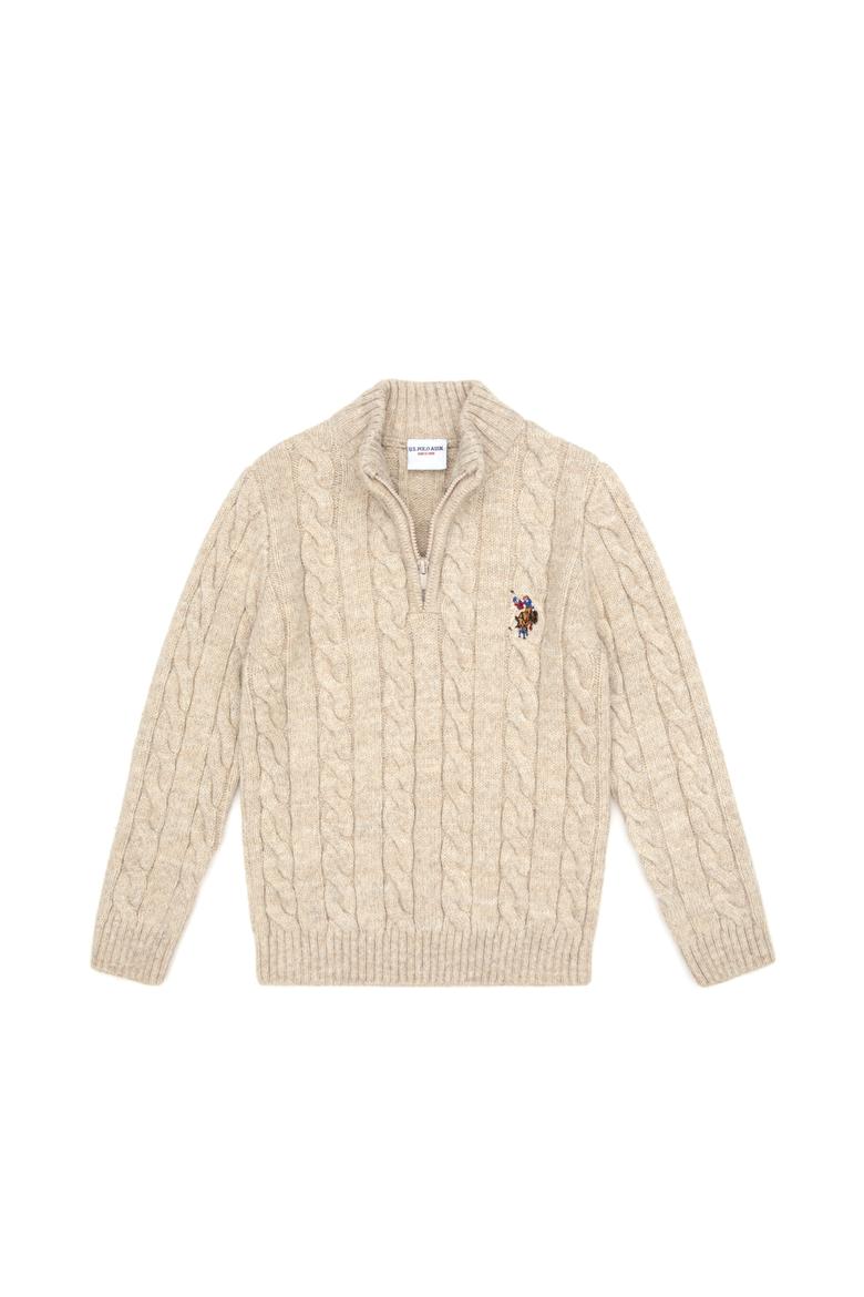 Erkek Çocuk Taş Yarım Fermuarlı Kazak - 50315628030