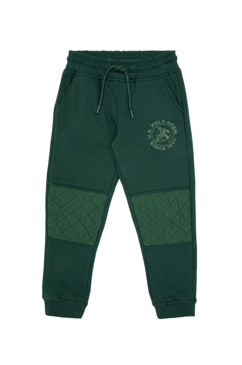 Erkek Çocuk Koyu Yeşil Şardonlu Eşofman Altı