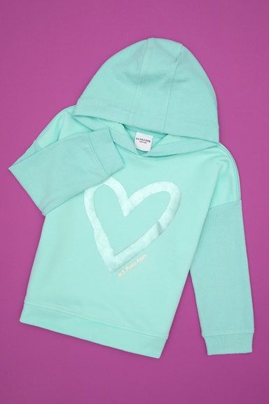 Kız Çocuk Yeşil Sweatshirt