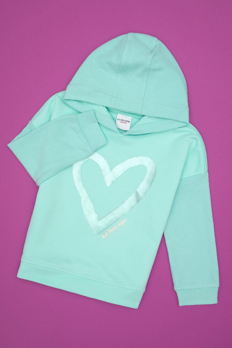 Kız Çocuk Yeşil Sweatshirt