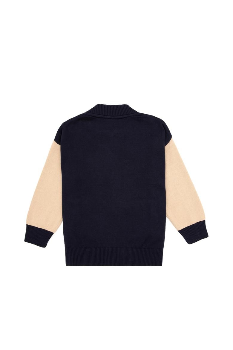 Erkek Çocuk Lacivert Triko Hırka - 50317137006