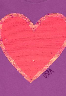 Kız Çocuk Mor Tişört - 50283267003