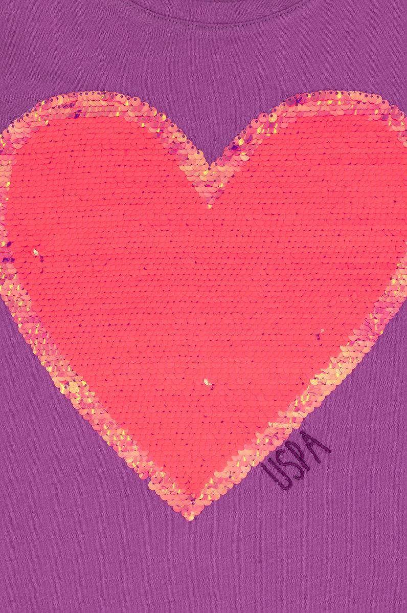 Kız Çocuk Mor Tişört