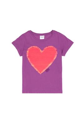 Kız Çocuk Mor Tişört - 50283267003