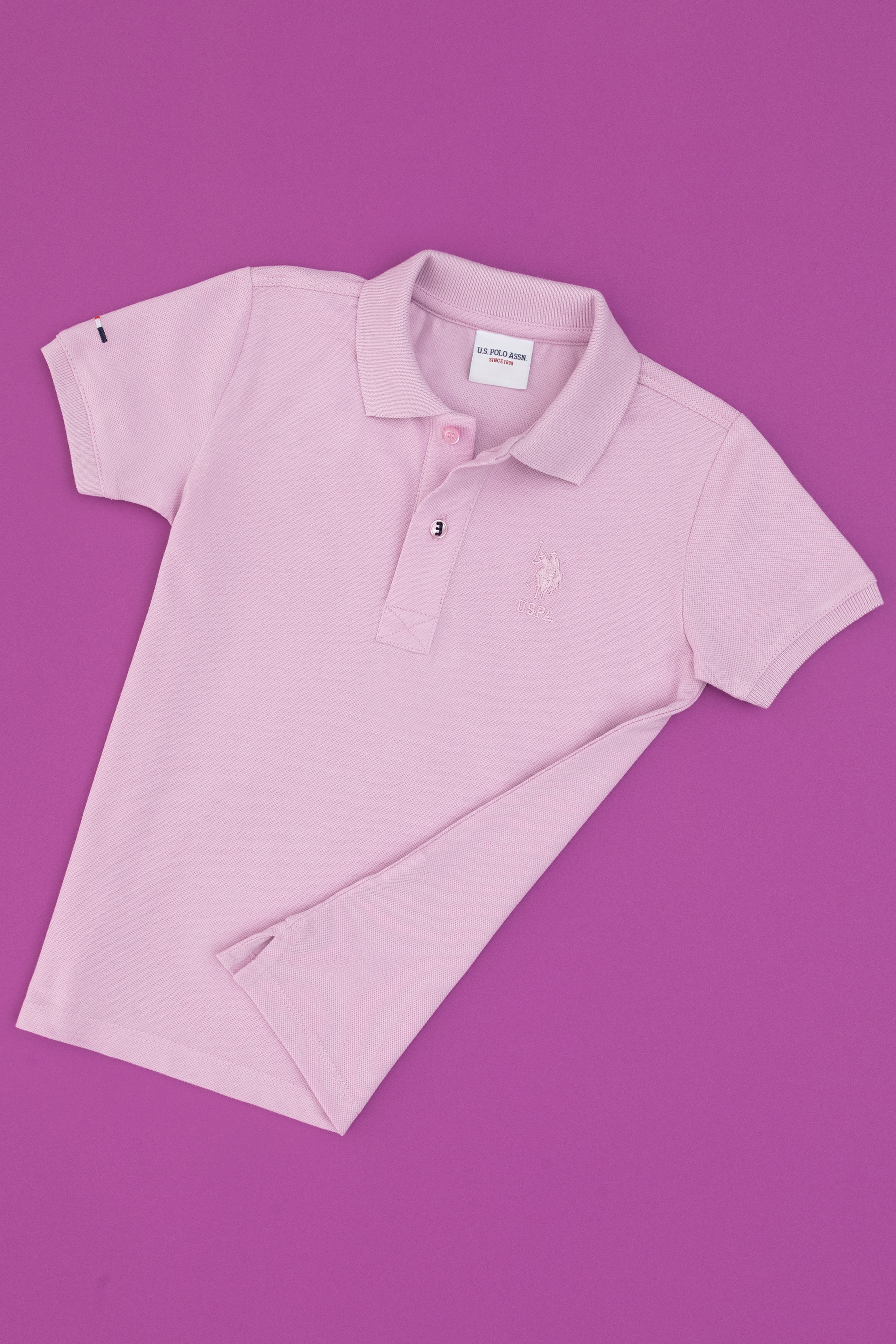 Erkek Çocuk Pembe Basic Tişört - Image 1