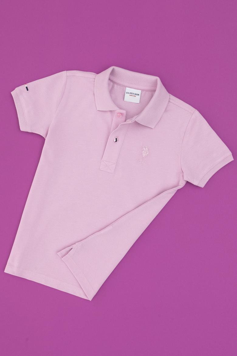 Erkek Çocuk Pembe Basic Tişört