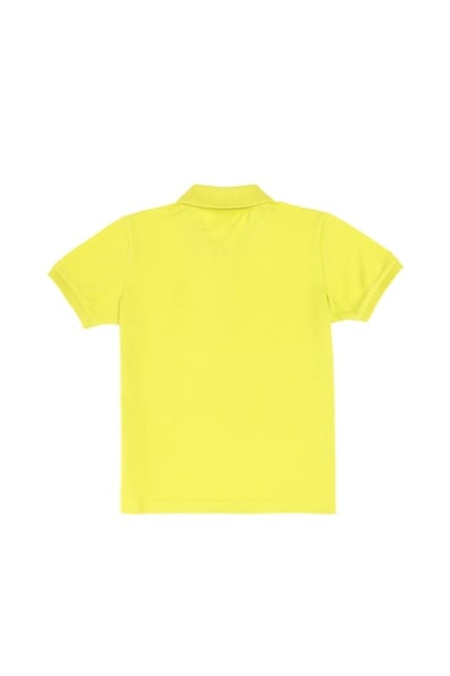 Erkek Çocuk Fıstık Yeşili Polo Yaka Basic Tişört