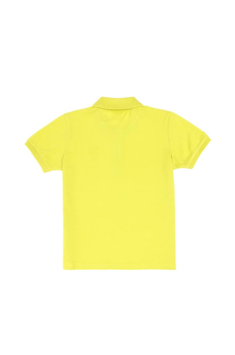 Erkek Çocuk Fıstık Yeşili Polo Yaka Basic Tişört