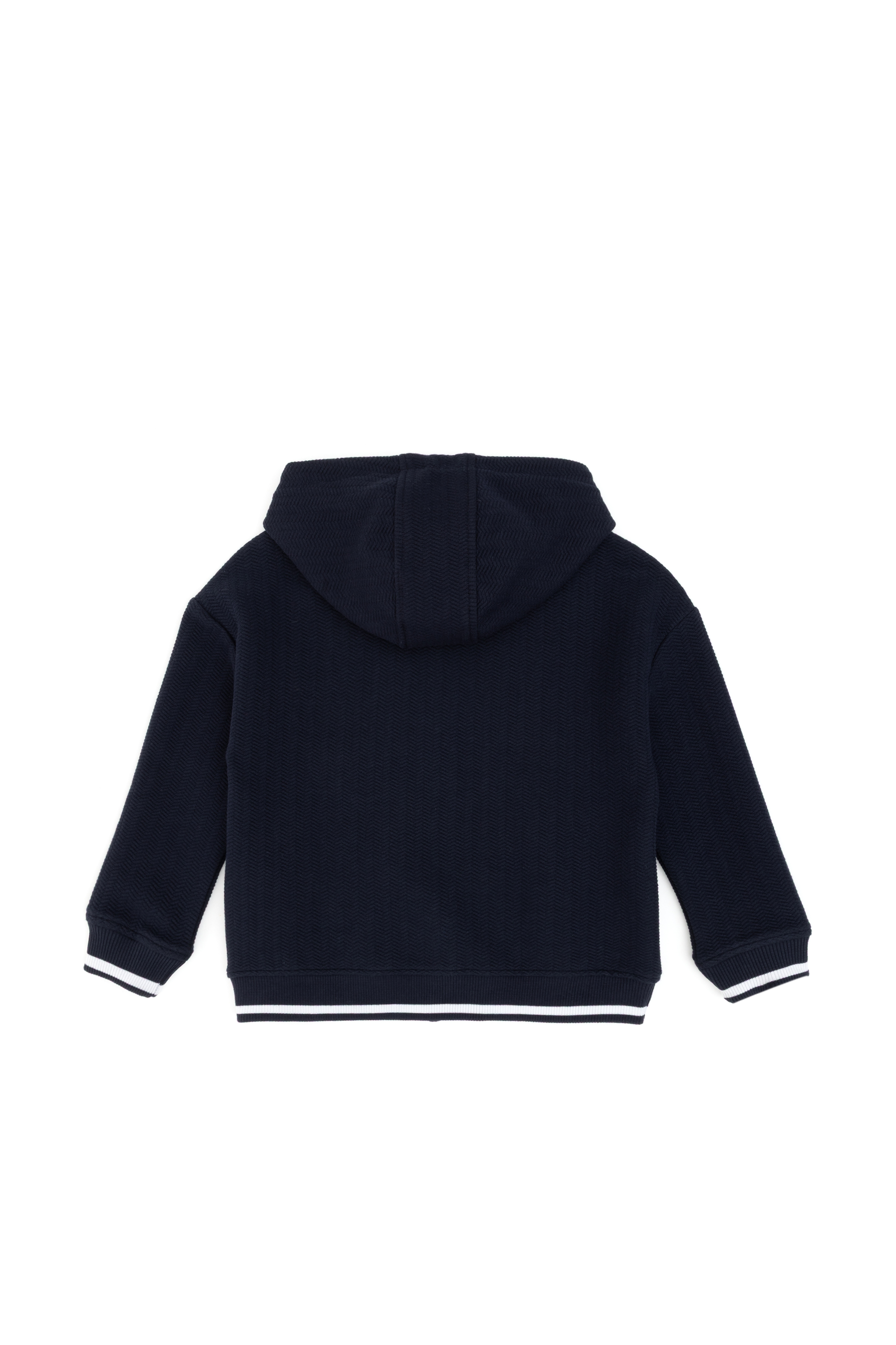 Erkek Çocuk Lacivert Kapüşonlu Sweatshirt - Image 2