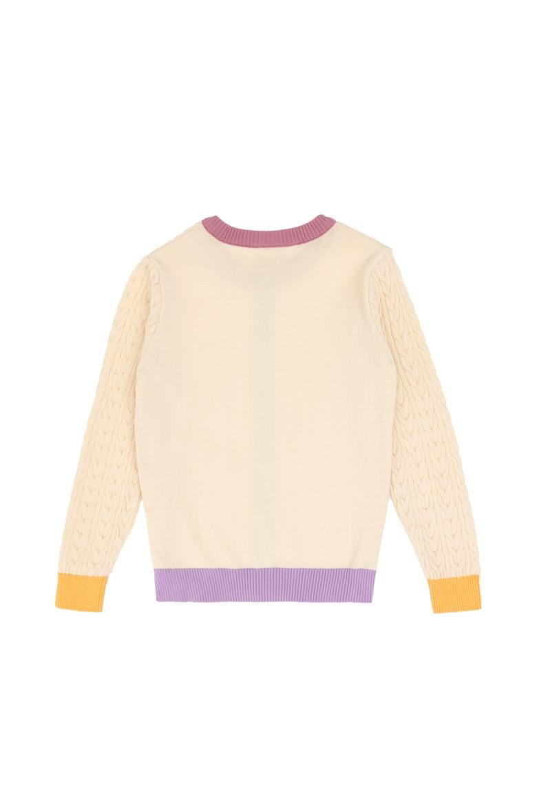 Kız Çocuk Krem Triko Hırka - 50314329001