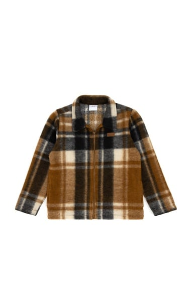 Erkek Çocuk Camel Fermuarlı Sweatshirt