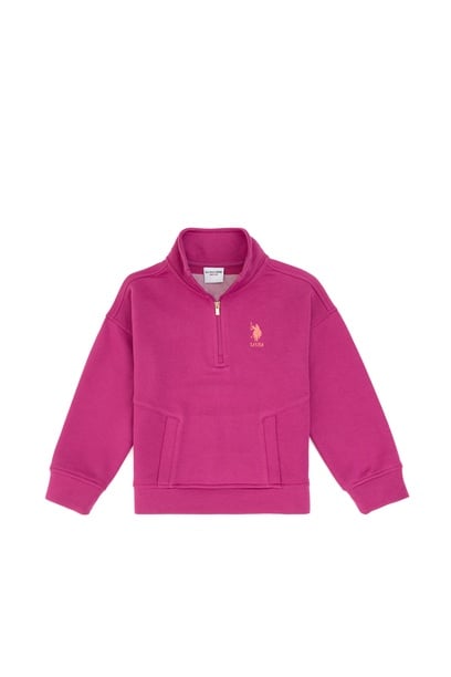 Kız Çocuk Pembe Sweatshirt
