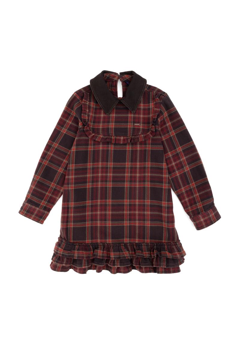 Kız Çocuk Bordo Jean Elbise