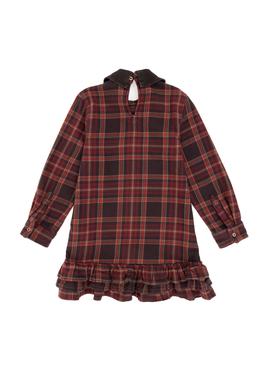 Kız Çocuk Bordo Jean Elbise - 50314580001