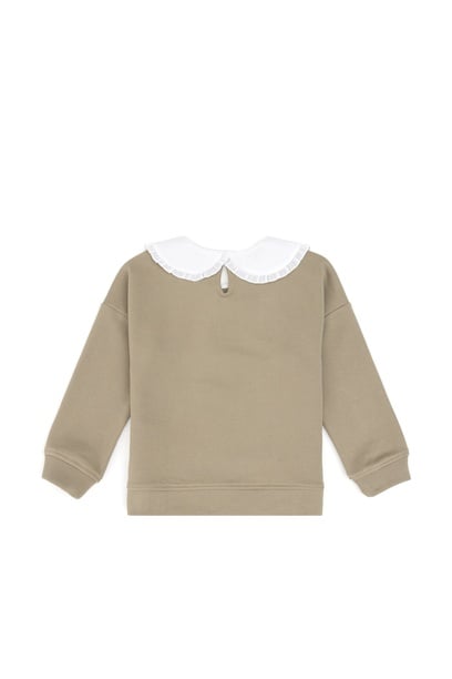 Kız Çocuk Açık Haki Sweatshirt